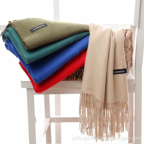 2021hot seller soft and warm shawls plaid custom logo scarf